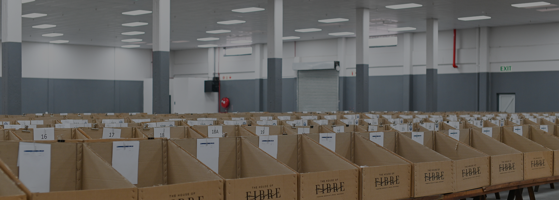 Cardboard boxes on table