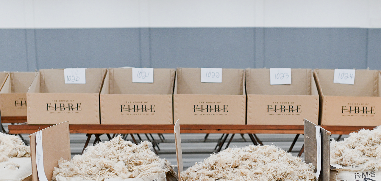 Mohair in boxes